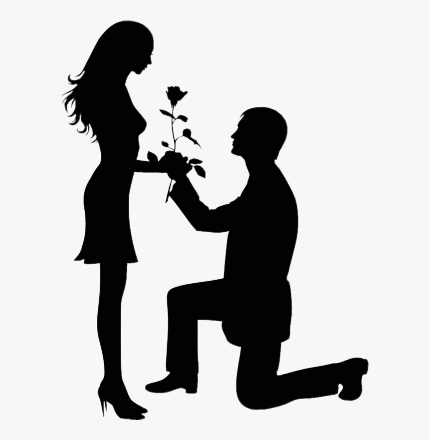 Propose Couple On Valentine Day Transparent Png Images - Love Boy And Girl Png