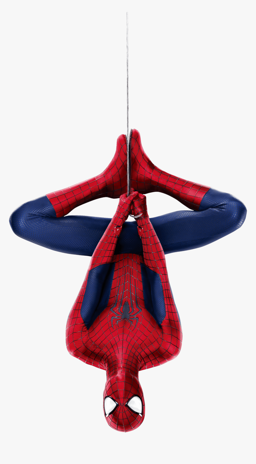 Spiderman Hanging Upside Down 