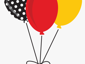 Balloons Transparent Mickey Mouse - Baloes Minnie Vermelha Png