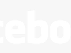 Enlte Facebook - Facebook Text Logo White Png