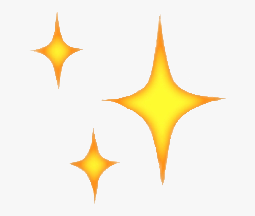 Transparent Star Shine Png - Iphone Sparkle Emoji Png