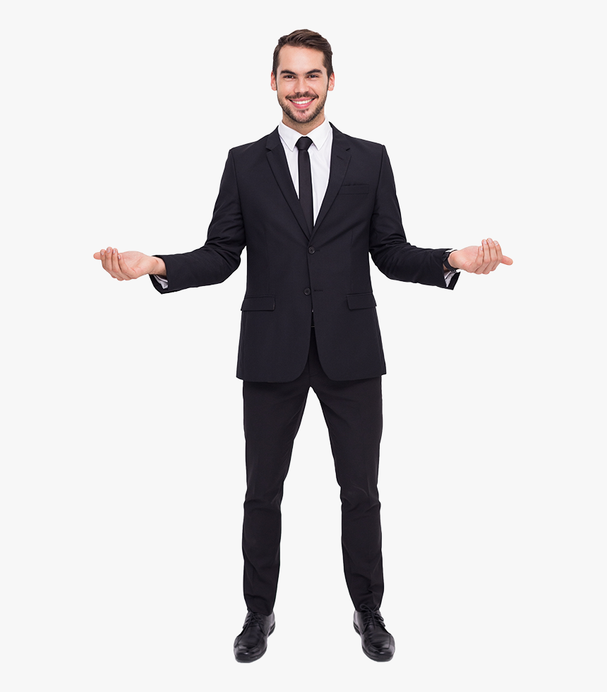 Standing Man With White Background Png - Man In Suit Png