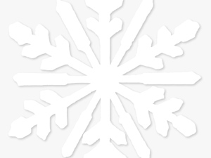 Snowflake Png Elephant Clipart - Transparent White Snowflake Png