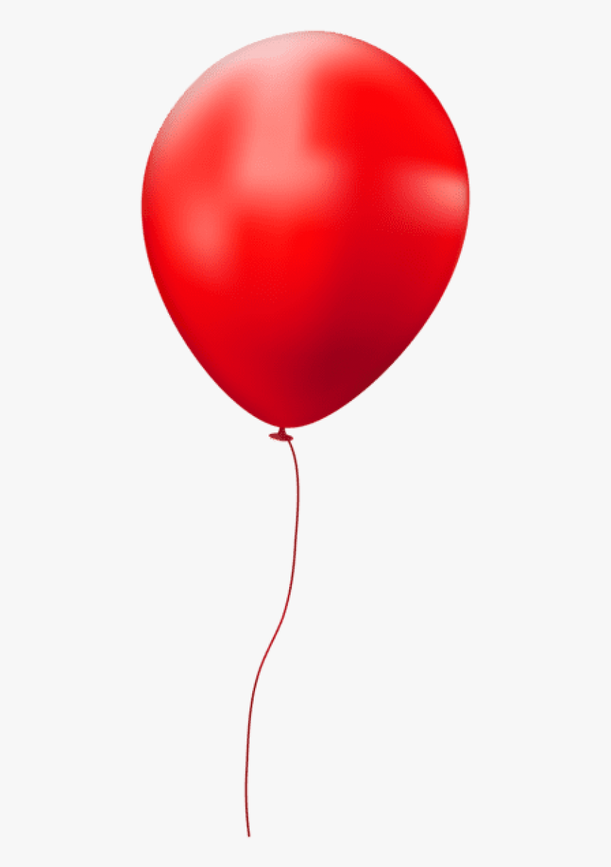 Free Png Red Single Balloon Png Images Transparent - Single Balloons Transparent Background