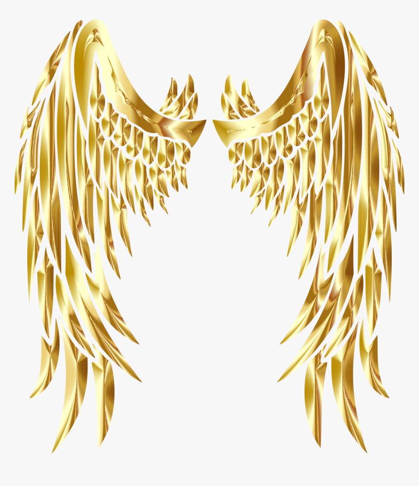 Gold Wings Png - Gold Angel Wing