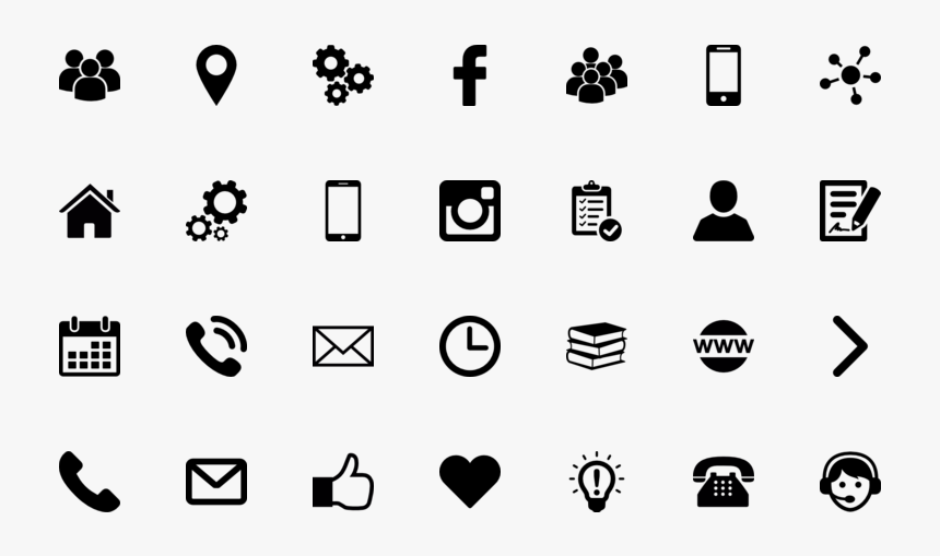 Contact Flat Icons Png