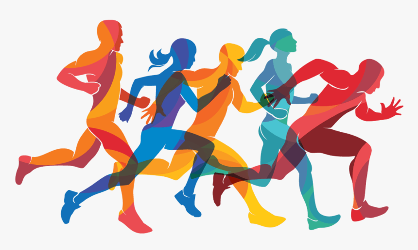 Transparent Runner Vector Png - People Running