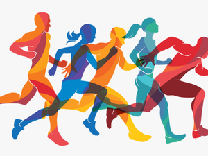 Transparent Runner Vector Png - People Running