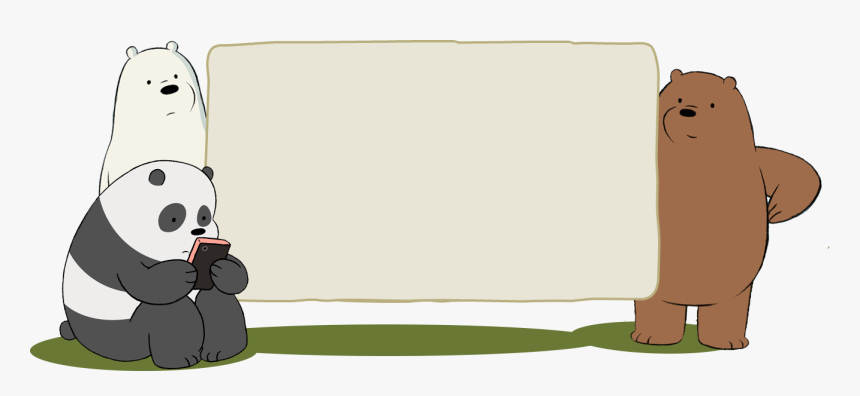 Transparent We Bare Bears Png - We Bare Bears Birthday Background