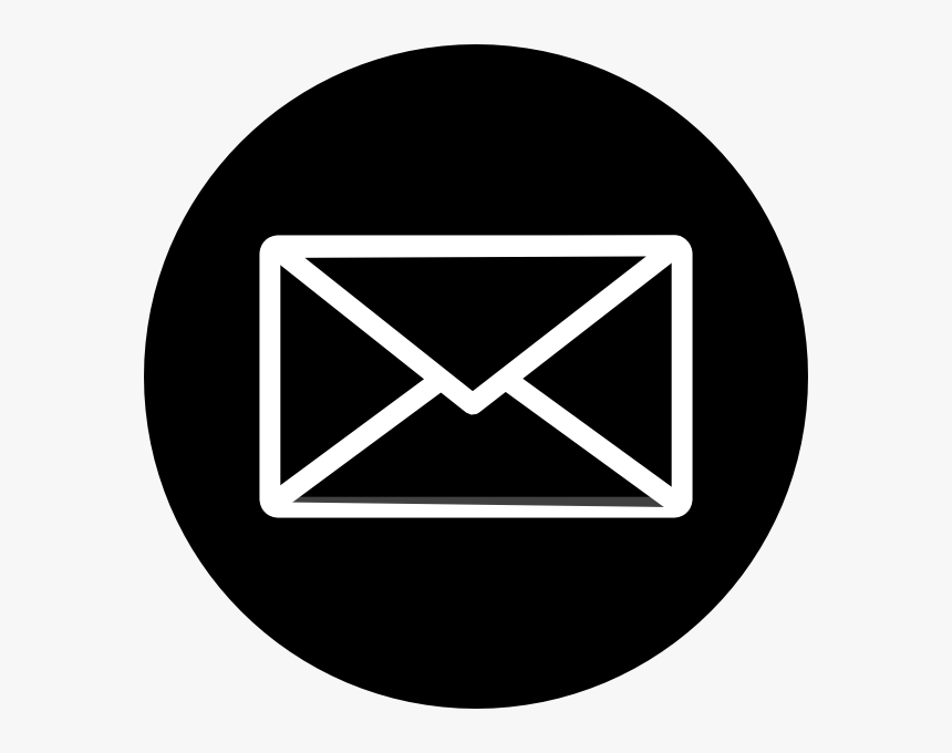 Email Icon Black Circle Envelope