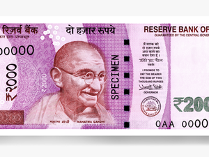 Indian Money Png - Original 2000 Rupees Note
