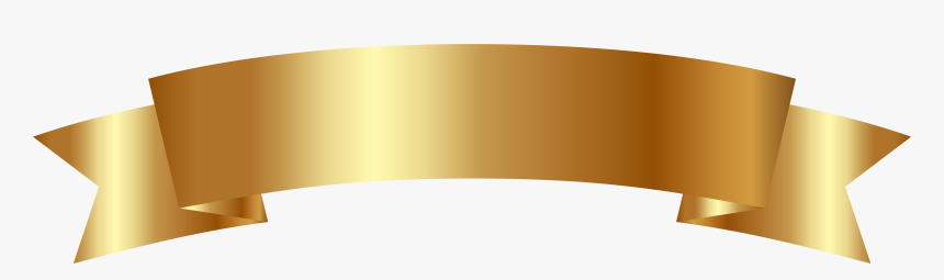 Gold Png Image Gallery - Gold Ribbon Banner Png