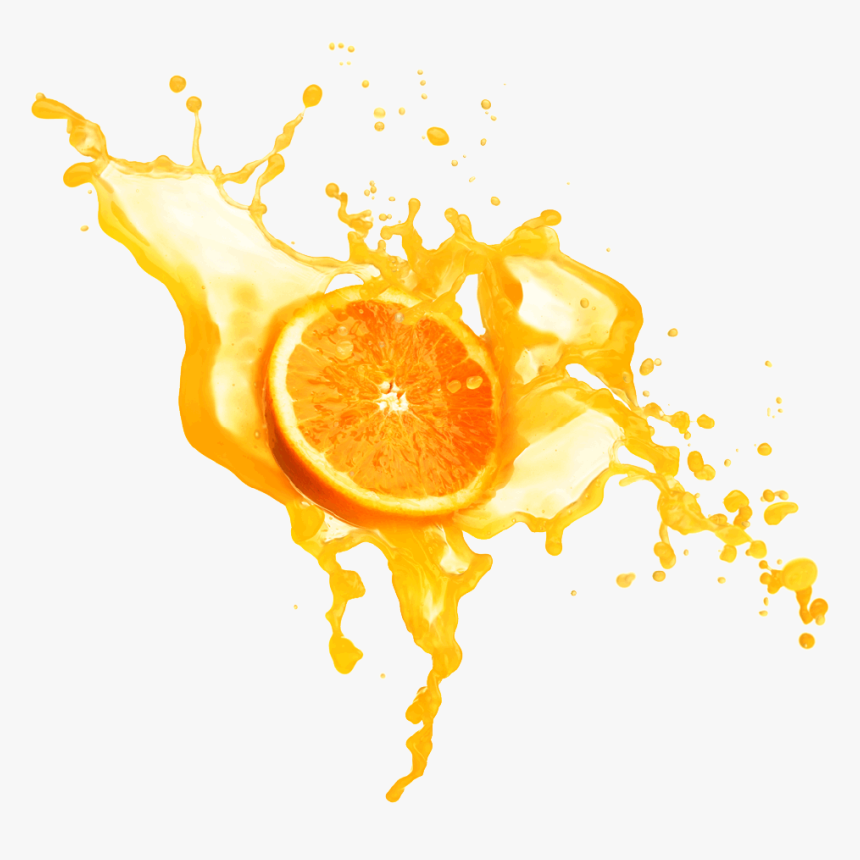 Orange Juice Splashing Png Image