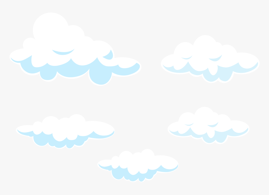 Sky Line Point Pattern - Transparent Cartoon Clouds Png