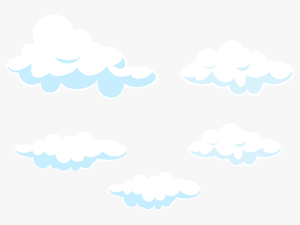 Sky Line Point Pattern - Transparent Cartoon Clouds Png
