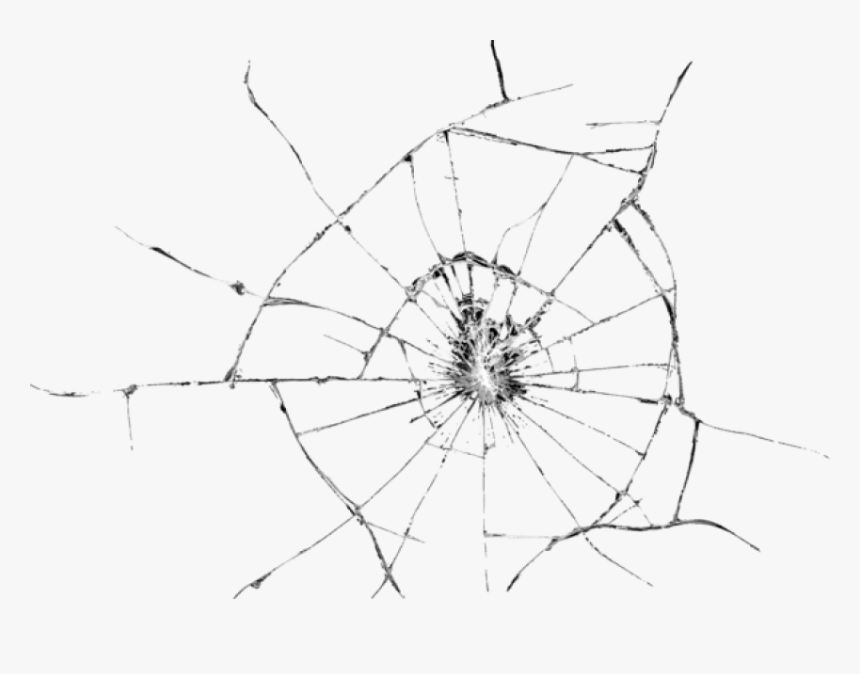 Free Png Download Broken Glass Effect Transparent Clipart - Bullet Hole In Glass Png