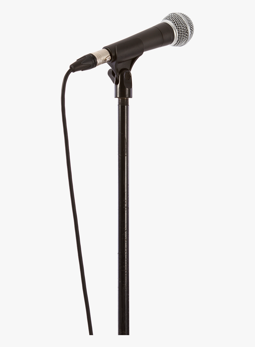 Transparent Mic On Stand Png - M