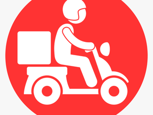 White Motorbike Icon Delivery Png