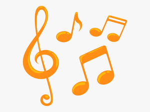 Colorful Music Note Png Music Notes - Orange Music Notes Clipart