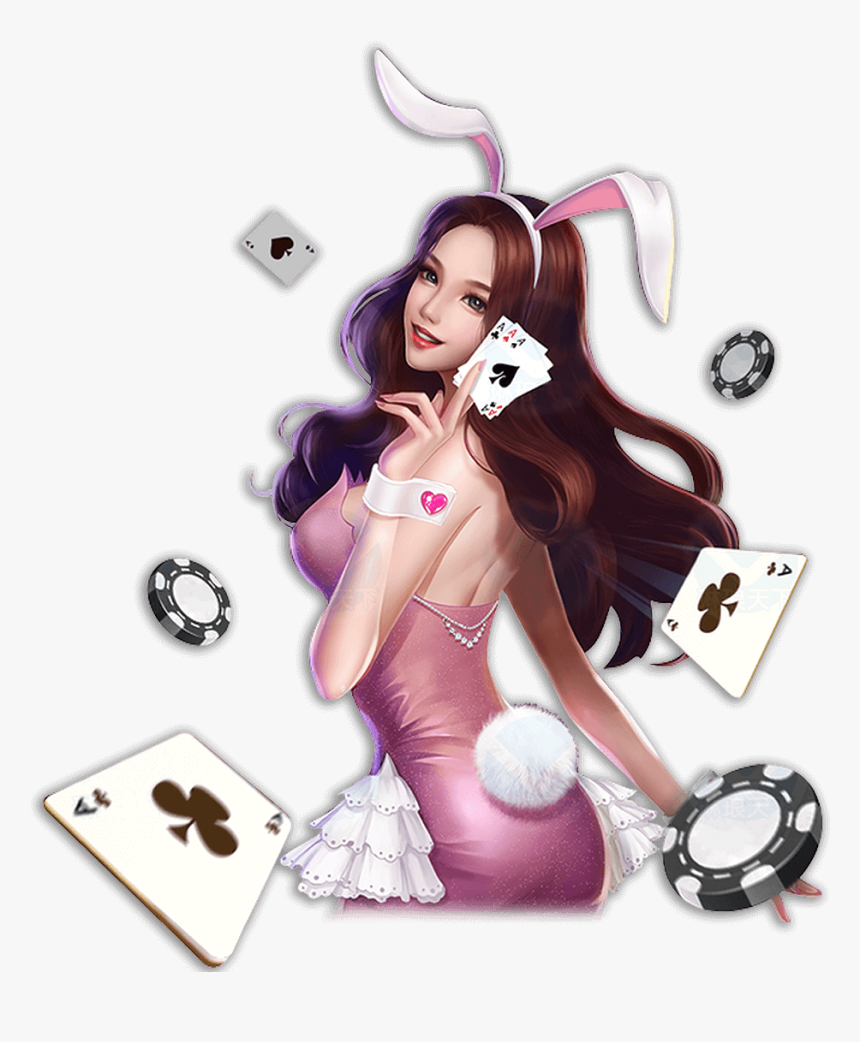 Boardgames Banner - Casino Cartoon Girl Png