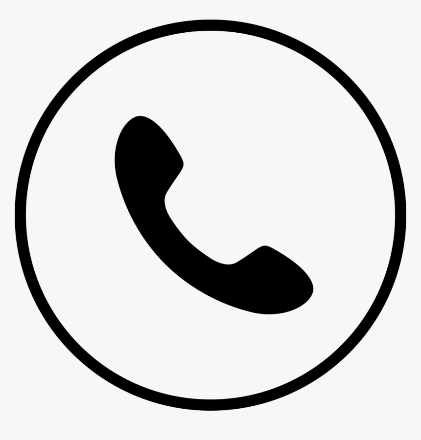 Round Box Phone Svg Png Icon Free Download - Phone Round Icon White