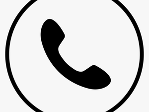 Round Box Phone Svg Png Icon Free Download - Phone Round Icon White