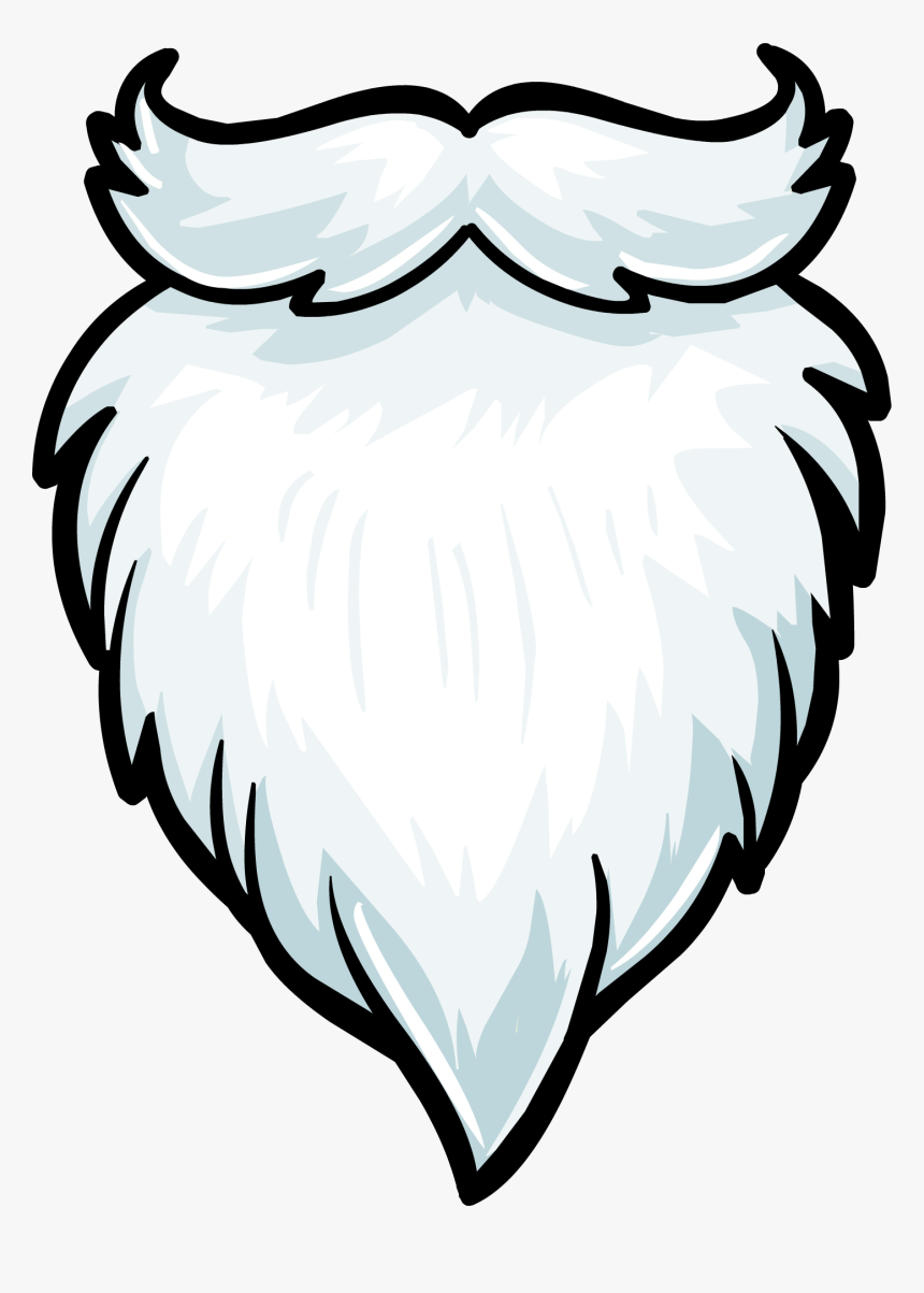 Beard Clipart Plain - Santa Claus Beard Png