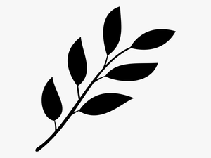 Leaves Png White - Black And White Leaf Png