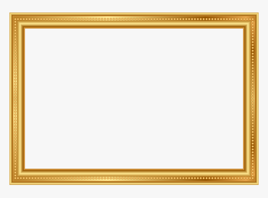 Golden Deco Frame Png - Hd Photo