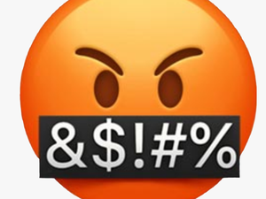 Transparent Angry Face Emoji Png - Anger Emoji