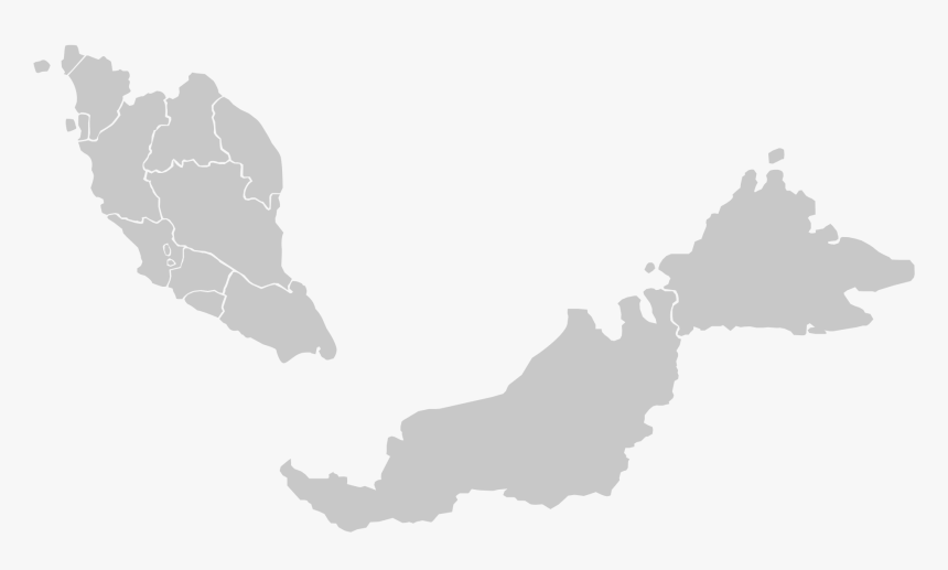 Vector Map Blank - Malaysia Map 