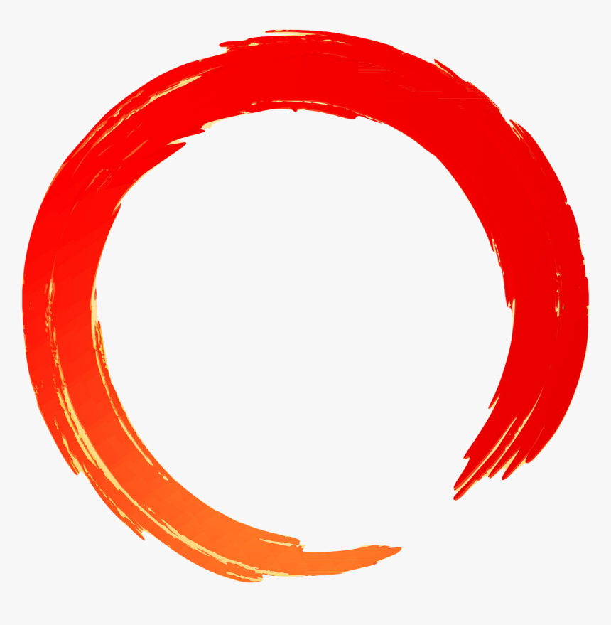 Red Circle Logo Blank Background