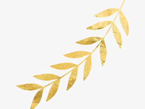 Gold Leaves Png -right Gold Leaf - Gold Leaves No Background