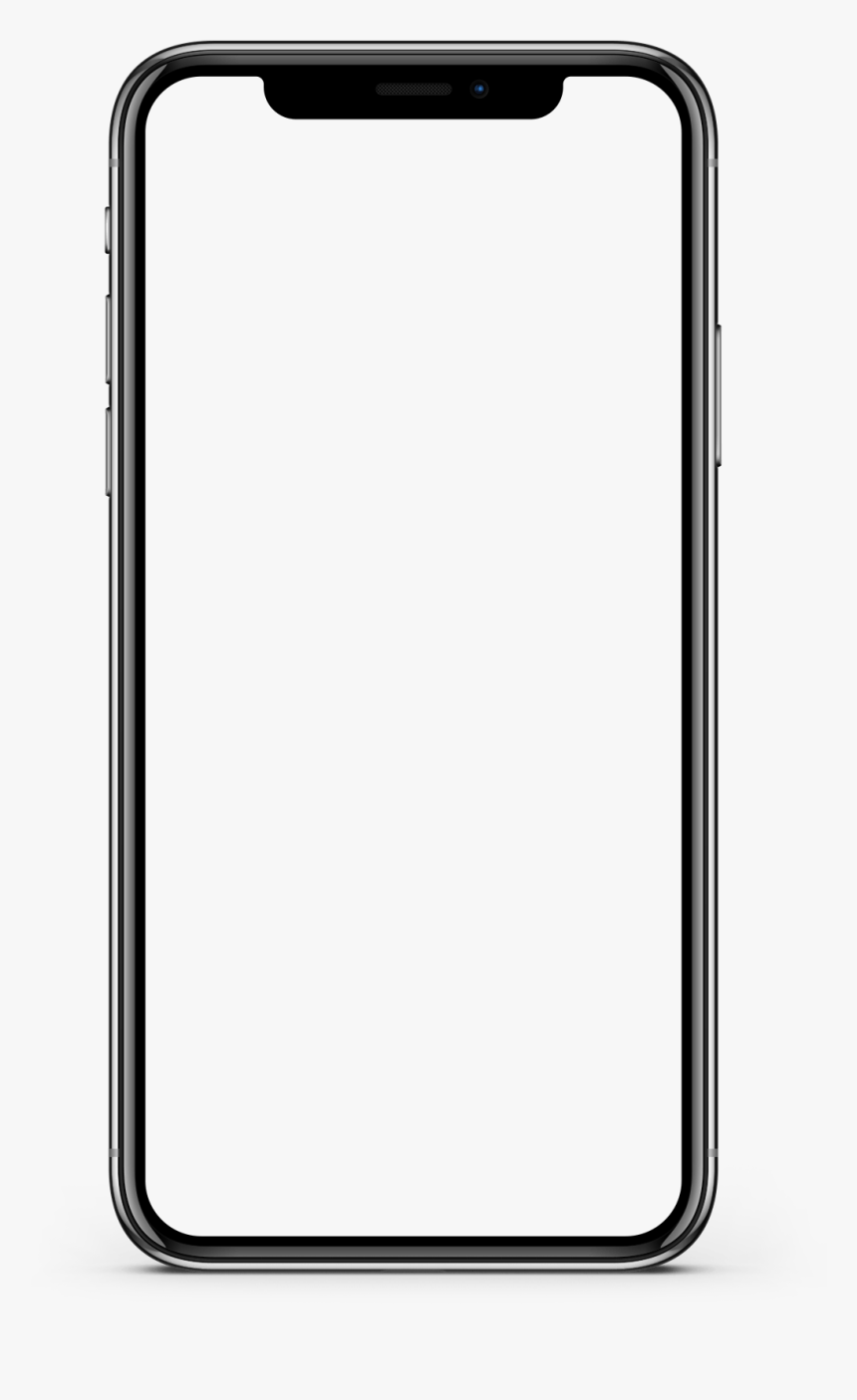Iphone X Screen Mockup - Transparent Background Iphone Png