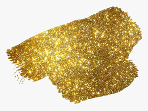 Transparent Background Sparkling Gold Glitter Png