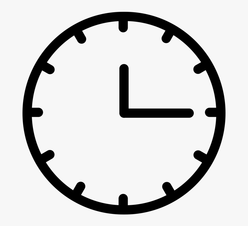 Analog Clock Vector - White Cloc