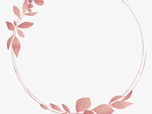 #floral #wreath #leaf #circle #rosegold #geometric - Rose Gold Circle Frame