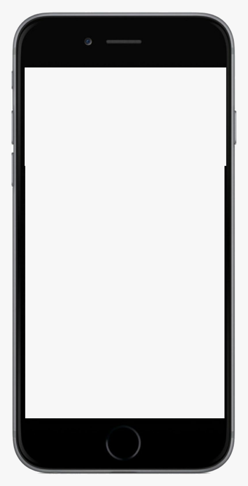 Mobile Frame Png Download - Black And White Phone Cartoon
