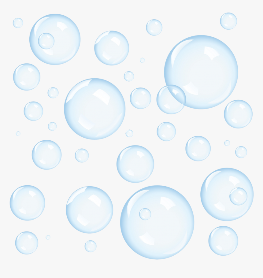 1 White Bubbles Png Background Black