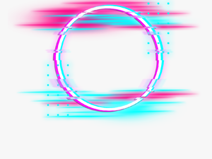 #halo #fault #round #glitch #neon #circle #galaxy #error - Neon Png