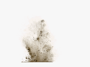 Dust Debris Explosion Flying Foreground - Sand Explosion Dust Png