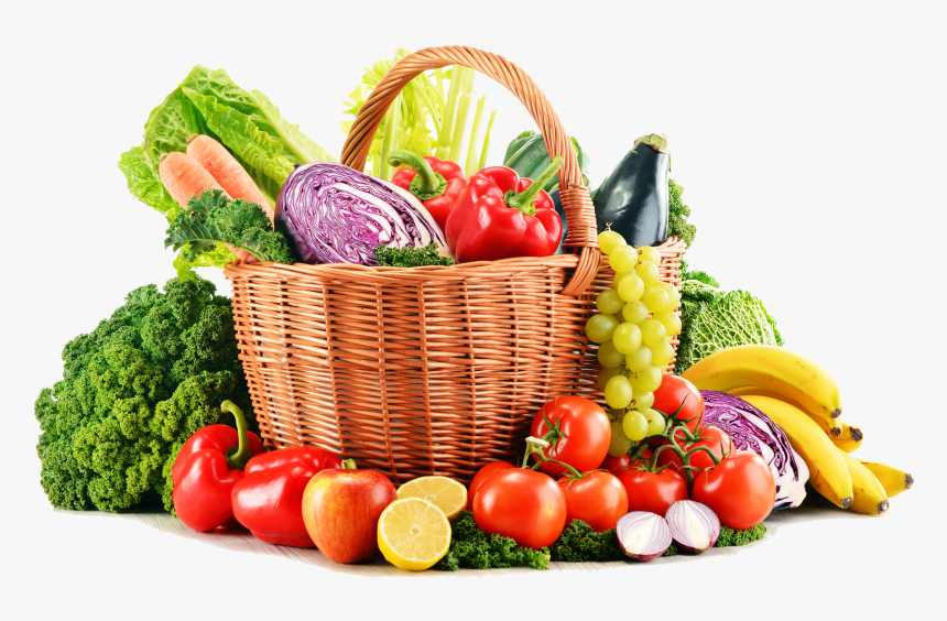 Transparent Fruit And Vegetables Clipart - Vegetables &amp; Fruits Png