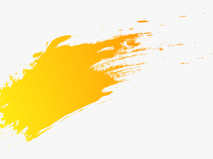 #paint #paintsplash #paintstroke #yellow #gradient - Transparent Background Brush Paint Png