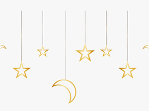 #ftestickers #clipart #stars #moons #hanging #gold - Gold
