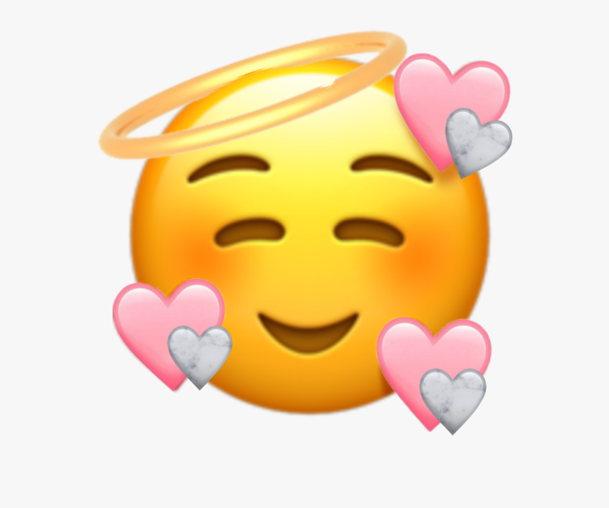 Transparent Angel Emoji Clipart - Transparent Cute Emoji Png