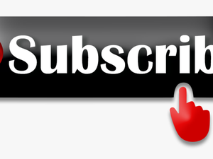 Black Subscribe Png - Transparent Background Black Subscribe Button