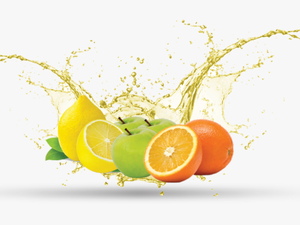 Transparent Apple Juice Clipart - Splash Fruit Juice Transparent Background