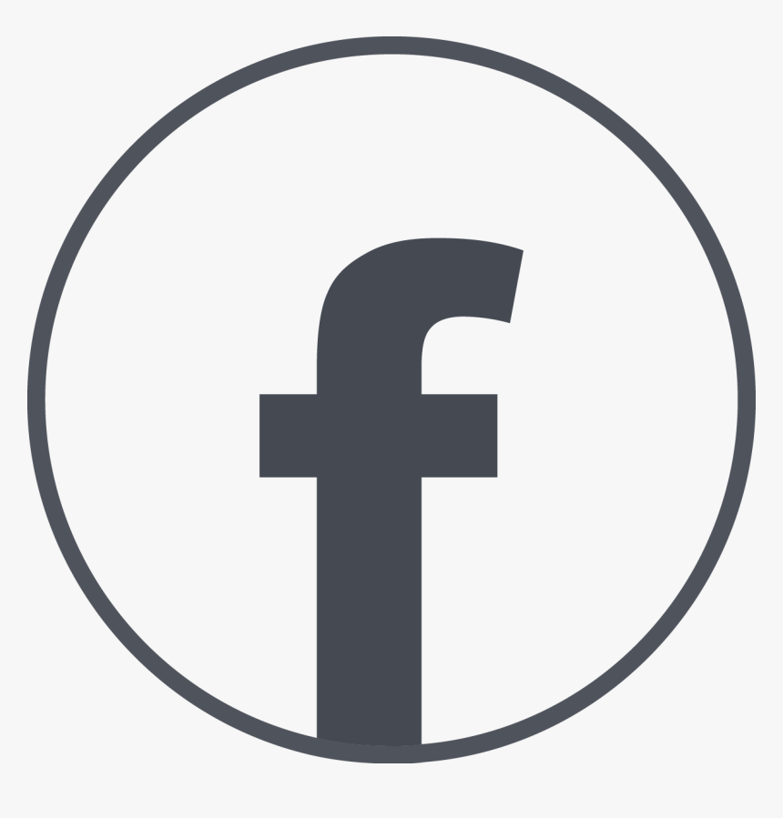 White Circle Facebook Icon - Fac