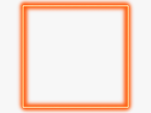 #neon #square #freetoedit #frame #orange #border #geometric - Orange Frame Transparent