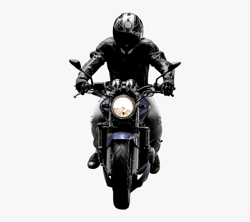 Biker Png Page - Riding Motorcycle Front Png